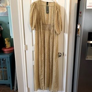 Yellow Chiffon Duster Wild Fable Sz M